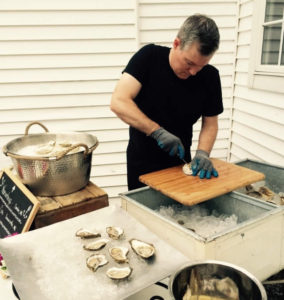 Ian of 111 Maine Catering | Oyster Shucking @ Hardy Farm
